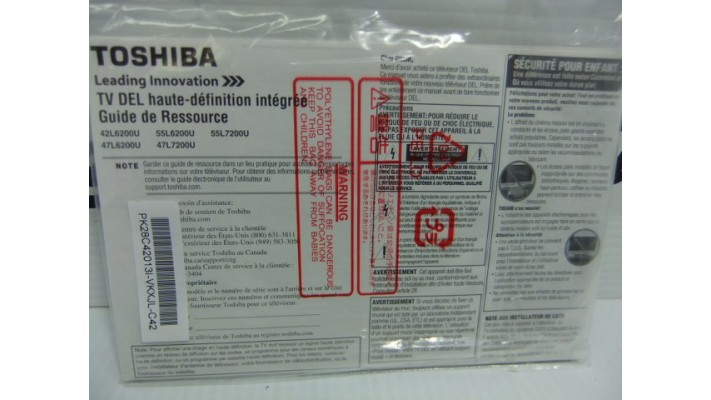 Toshiba 55L6200U resource guide.